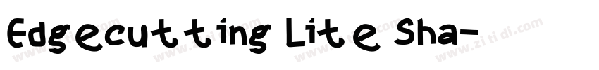 Edgecutting Lite Sha字体转换